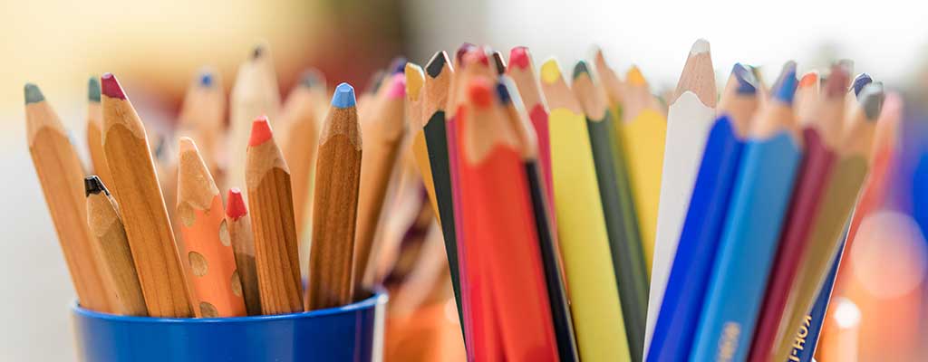 Llapis de colors variats