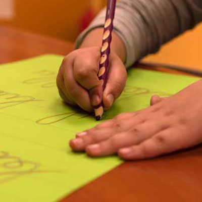 La pressió del traç a l'escriure