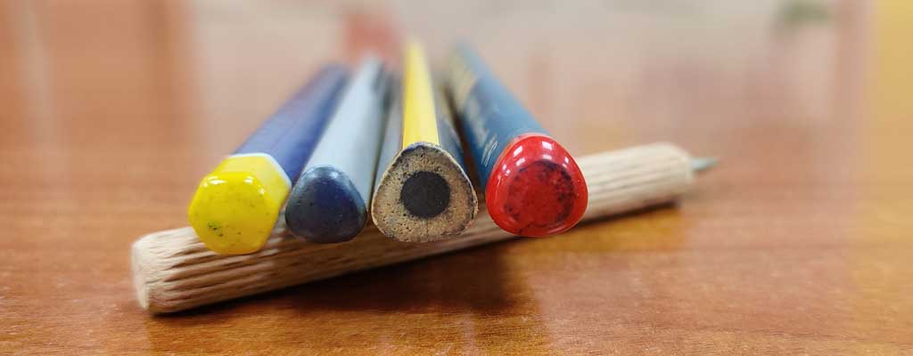 Gruix i secció dells llapis.